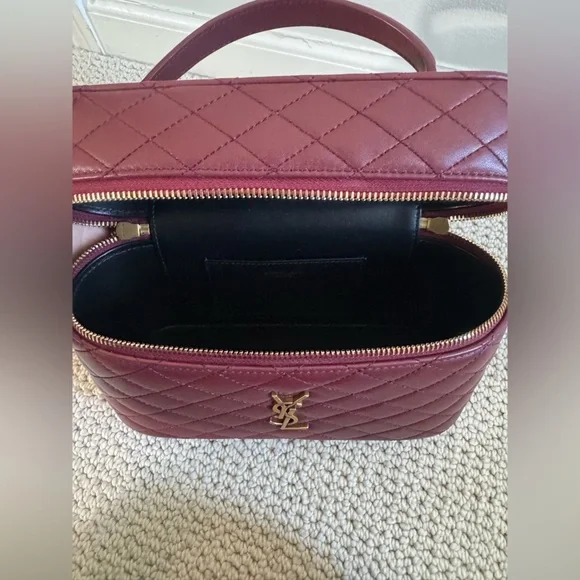 Yves Saint Laurent Gaby Vanity in Lambskin Rouge Cabernet - Picture 7 of 8